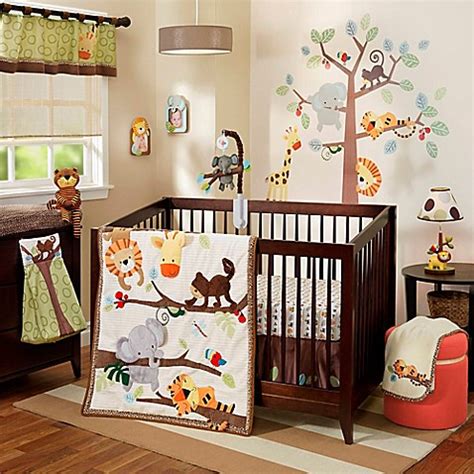 Safari crib bedding sets have various jungle animals like tigers, elephants and lions. Lambs & Ivy® Treetop Buddies Crib Bedding Collection ...