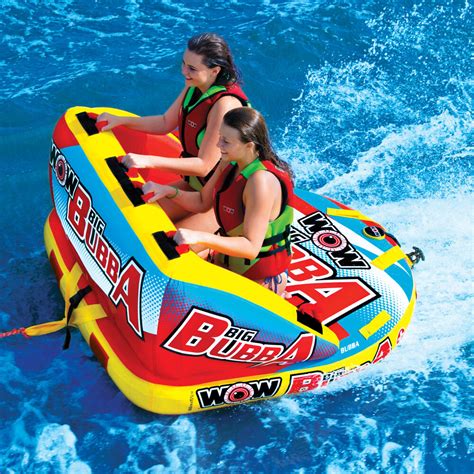 The coupe takes a classic tube design and adds a little flare that is sure to get attention when riding. WOW 2-Person Big Bubba Towable Tube | Gander Outdoors
