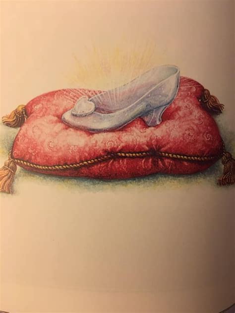Cinderellas Glass Slipper On The Royal Pillow Illustrated By Lynn Bywaters Evil Stepmother