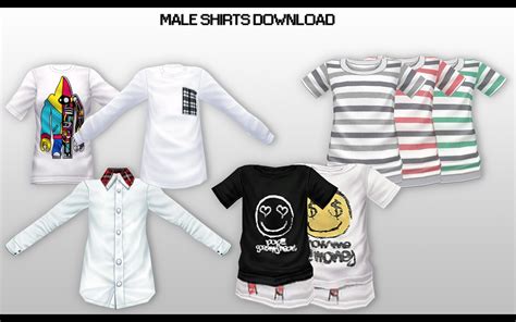 Mmd Male Shirts Dl By Unluckycandyfox On Deviantart