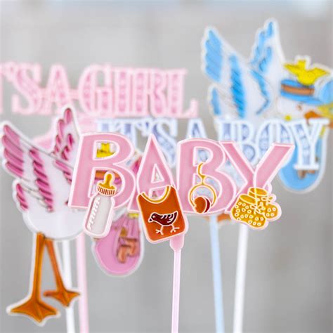 Assorted Baby Announcement Flower Picks Picks And Stems Floral