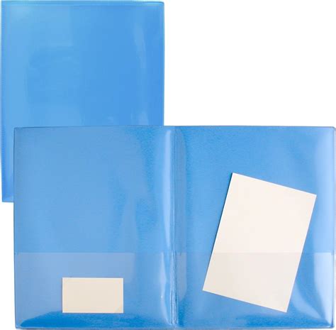 Storesmart Light Blue Plastic Archival Folders 30 Pack