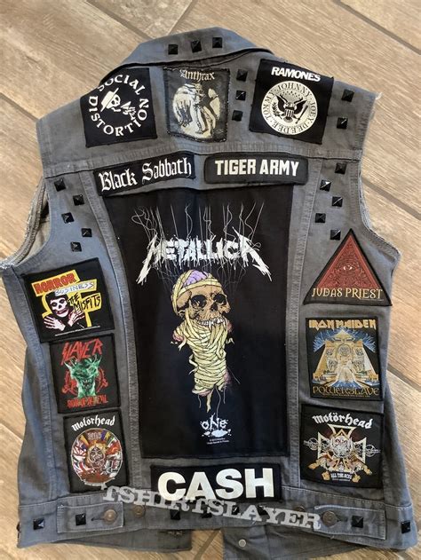 Metallica Heavy Metal Battle Jacket Tshirtslayer Tshirt And