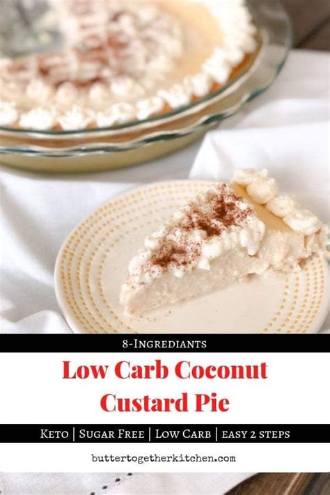 For a chocolatey twist, coat the bananas in crushed puffed cocoa cereal instead of the breadcrumbs. Low Carb Coconut Custard Pie #keto #lowcarbpie # ...