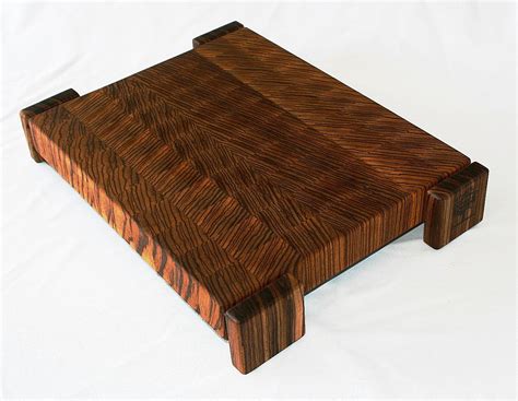 Hand Made Easy Flip Zebrawood Cutting Board By Carolina Wood Designs