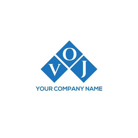 Voj Letter Logo Design On White Background Voj Creative Initials