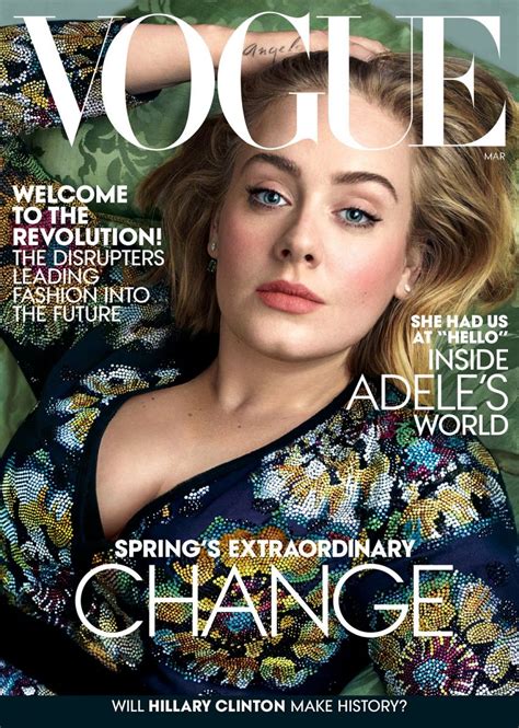 Восхитительная Адель в фотосессии для Vogue март 2016 ФОТО