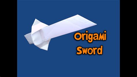Origami Espada How To Make Origami Sword Youtube