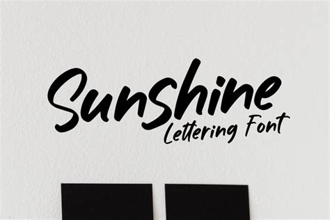 Sunshine Lettering Font