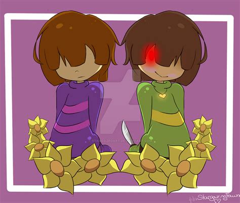 Frisk And Chara By Stardazedart On Deviantart