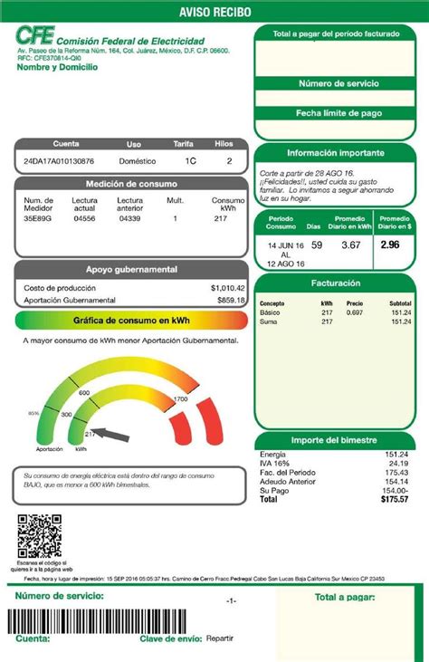 Recibo De Luz Para Editar Recibo De Luz Plantillas Para Escribir