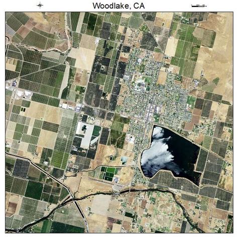 Aerial Photography Map Of Woodlake Ca California