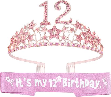 Buy 12th Birthday Ts For Girls 12th Birthday Tiara And Sash 12th