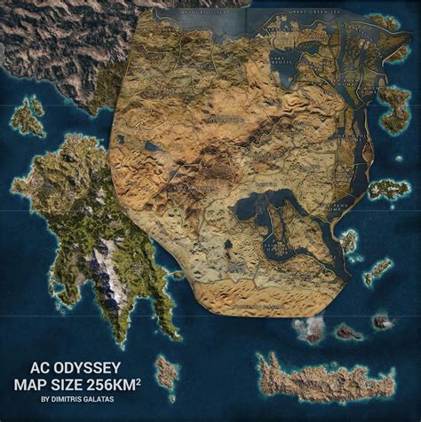 El Mapa De Assassin S Creed Odyssey Es Casi Veces Mas Grande Que En
