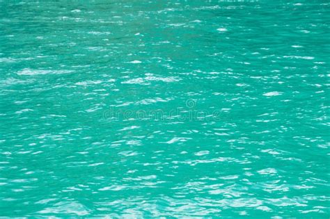 Emerald Green Water Sea Nature Texture And Background Stock Image