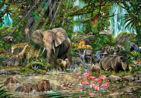 If you ever find yourself lost in a jungle, there are means and ways for you to get out safely. Jigsaw Puzzle - African Jungle 2000 Piece by Educa