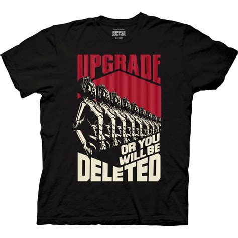 doctor who cybermen upgrade or be deleted t shirt