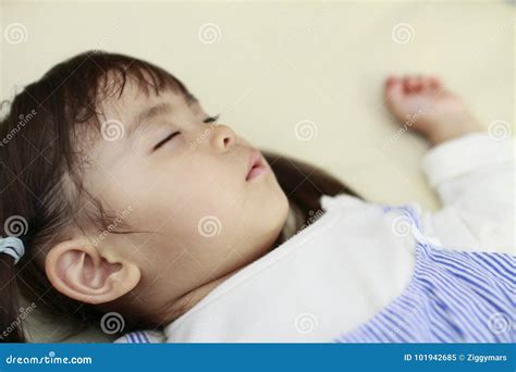 Sleeping Japanese Girl Stock Image Image Of Woman Infant 101942685
