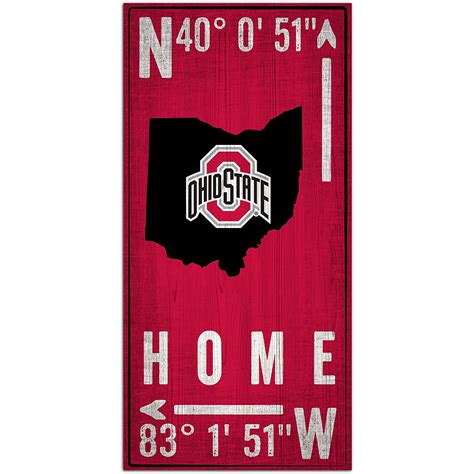 Fan Creations Ohio State University Coordinate 6x12 Sign Academy