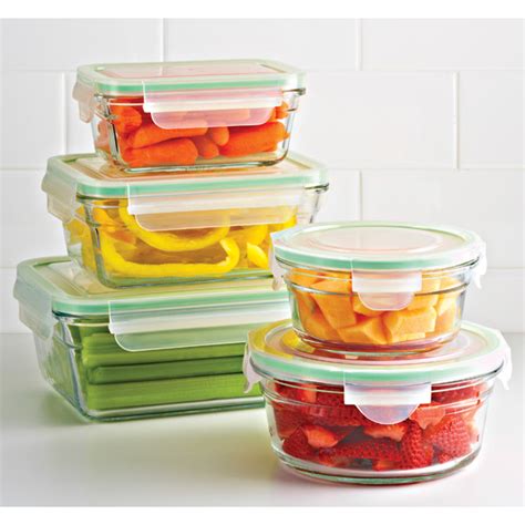 Glasslock Square Food Containers With Lids The Container Store