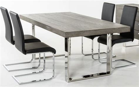Centiar gray dining room table. Herald Gray Dining Table | Grey dining tables, Metal ...