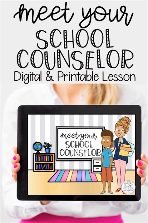 Meet The Counselor Lesson And Activities Editable Digital Printable Video Video