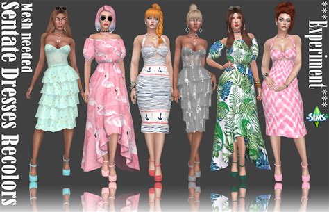 Sentate Dresses Recolors Part 1 At Annett S Sims 4 Welt Sims 4 Updates