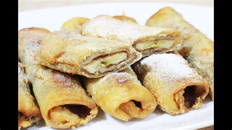 Resep bolen pisang 2 rasa coklat keju. Resep Masakan Sederhana Kreasi Pisang Gulung - YouTube