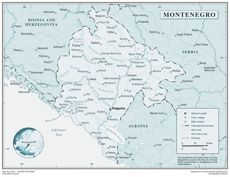 It is one of europe's youngest countries, independent since 2006. Large political map of Montenegro. Montenegro large political map | Vidiani.com | Maps of all ...