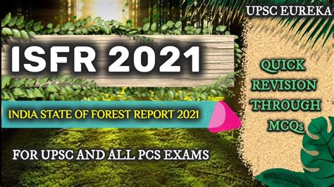 India State Of Forest Report Isfr 2021 Quick Revision Through Mcqs
