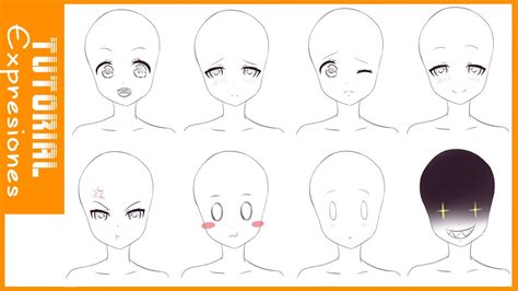 Tutorial De Dibujo 5 Como Dibujar Gestos Y Expresiones Estilo Anime