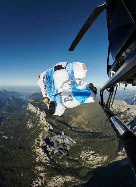 Electric Mobility In New Spheres The First Electrified Wingsuit Flight