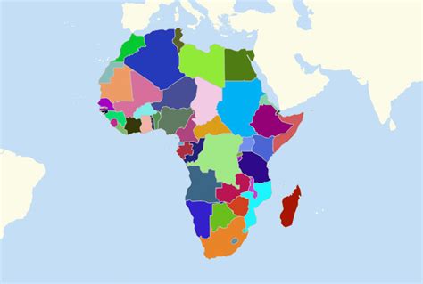 Create Africa Map With Maplines Territory Mapping Software