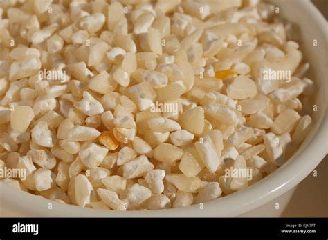 A Bowl Of Dried White Hominy Corn Called Maiz Trillado Or Morocho