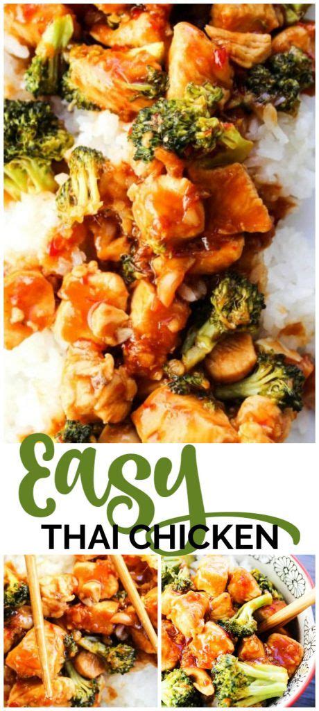 Easy Thai Chicken Recipe Chicken Lombardy Recipes Asian Steak