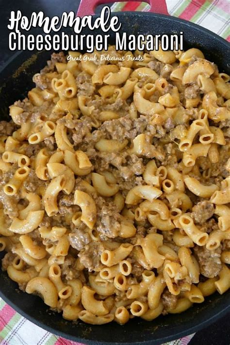 In many homes, ground beef is considered a staple. Homemade Cheeseburger Macaroni is loaded with perfectly ...