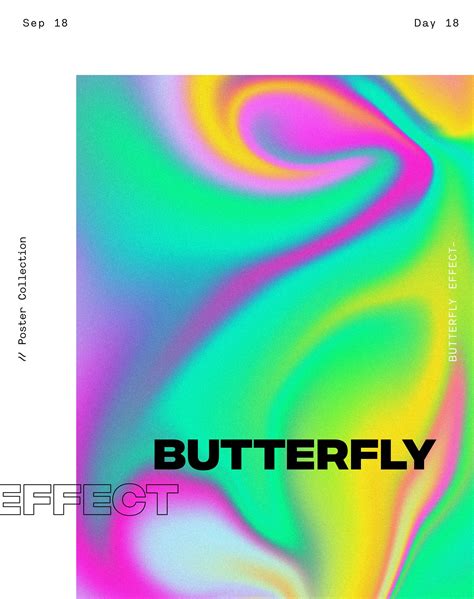 Day 1830 Butterfly Effect Graphic Design Posters Graphic Poster