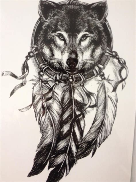 Indian Wolf Dreamcatcher Tattoo Tattoo Arena