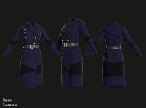 Female Military Uniform 3d Model Cgtrader