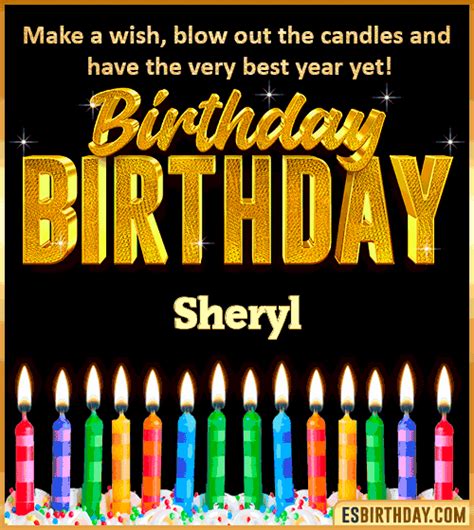 Happy Birthday Sheryl  🎂 Images Animated Wishes【28 S】