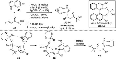 Chiral Iron III Phosphate Catalyzed FriedelCrafts Alkylation Of