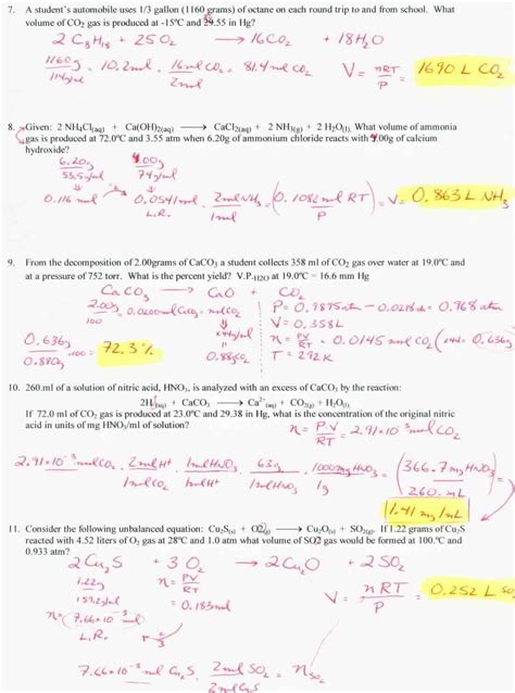 Jun 17, 2021 · gases most closely approximate ideal gas behavior at high temperatures and low pressures. Stoichiometry Worksheet Answer Key Stoichiometry and Avogadro S Principle Gas Stoichiometry in ...