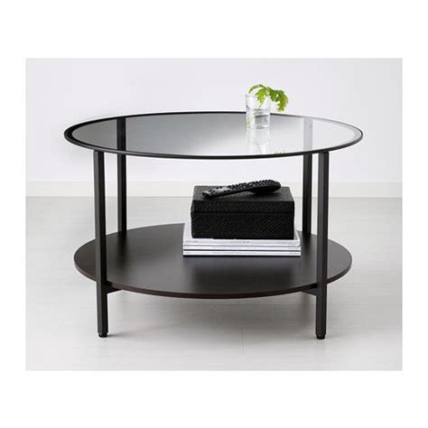 Some people aren't wild about it but buy it because it's a good deal (stylish and doesn't cost much). IKEA VITTSJO Black-Brown, Glass Coffee table | Round coffee table, Ikea, Glass table