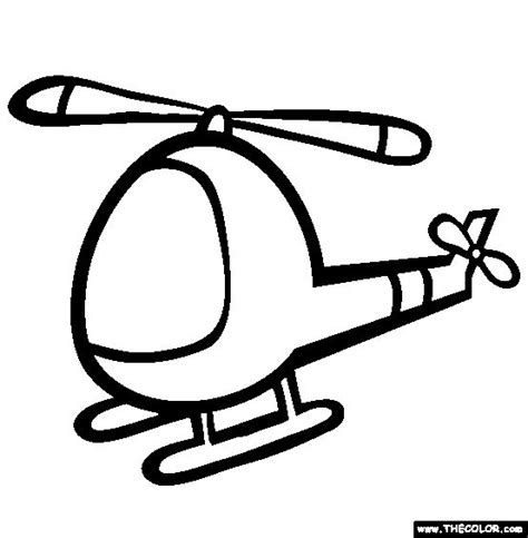 The Helicopter Coloring Page | Planes and helicopters | Pinterest
