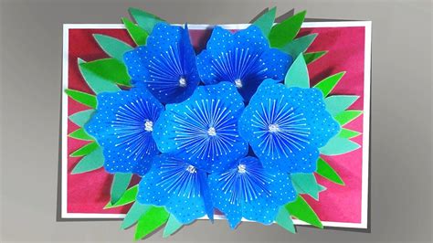 I am so excited to share with you today a really fun card called an infinity fold card. How To Make A 3d Flower Pop UP Card | - YouTube