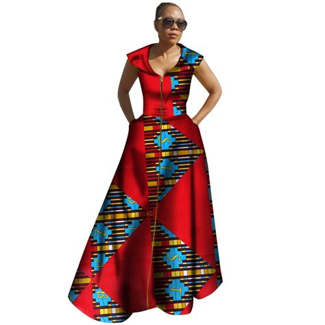 2018 African Dashiki Women Dresses Ankara Style Lady Clothes African Print Clothing Bazin Riche