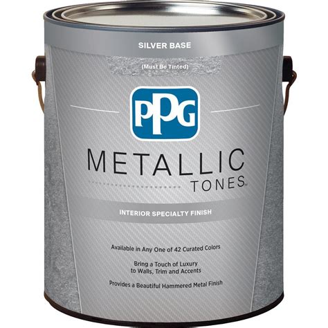 Ppg Metallic Tones 1 Gal Silver Metallic Interior Specialty Finish