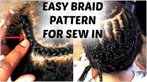37 Braiding Pattern For Middle Part Sew In Abdulazizelsah