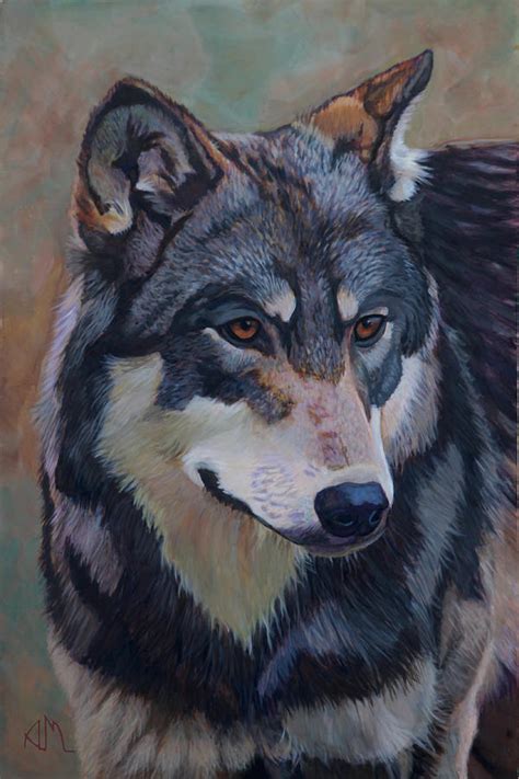 Timber Wolf Motomo Painting By Antonio Marchese Fine Art America