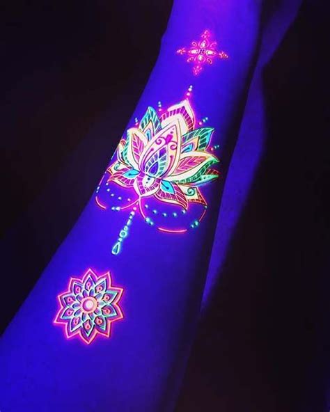 23 Trendy And Unique Uv Tattoo Ideas For Women Stayglam Uv Tattoo